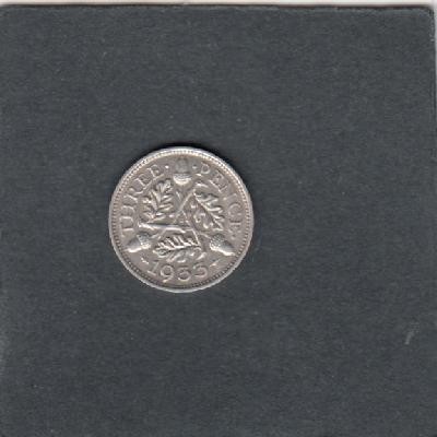 Beschrijving: 3 Pence  GEORGIUS V  